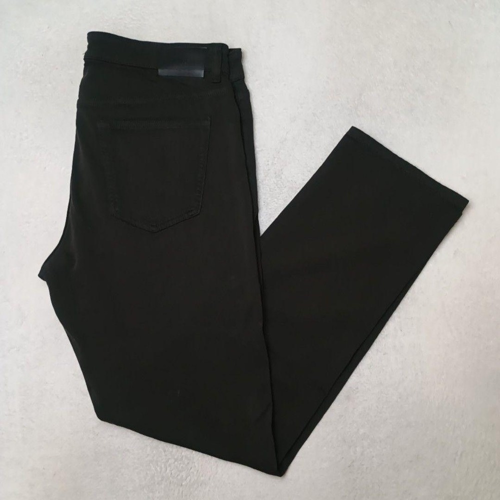 DL1961 Jeans Mens 35x32 Black Russell Slim Straight Stretch Dark Denim 5-Pocket